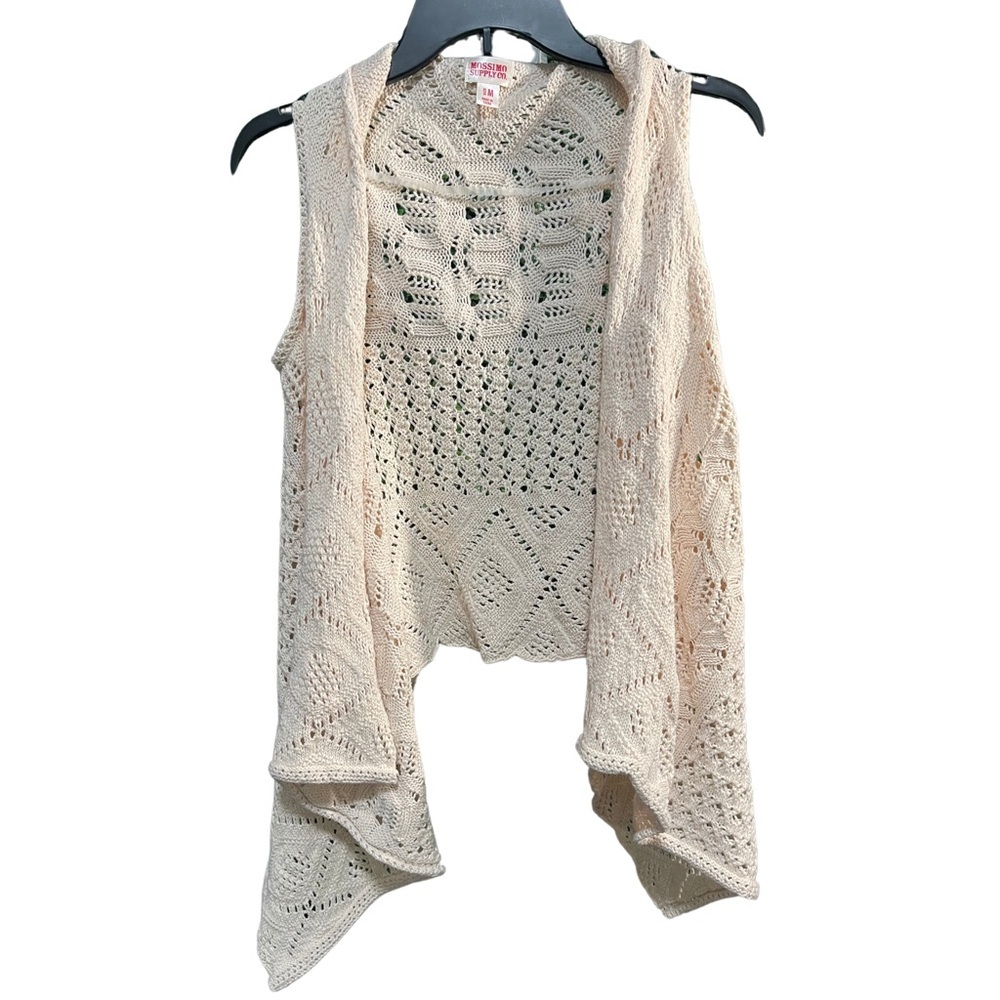Mossimo Supply Co Cream Shrug with Asymmetrical Hem